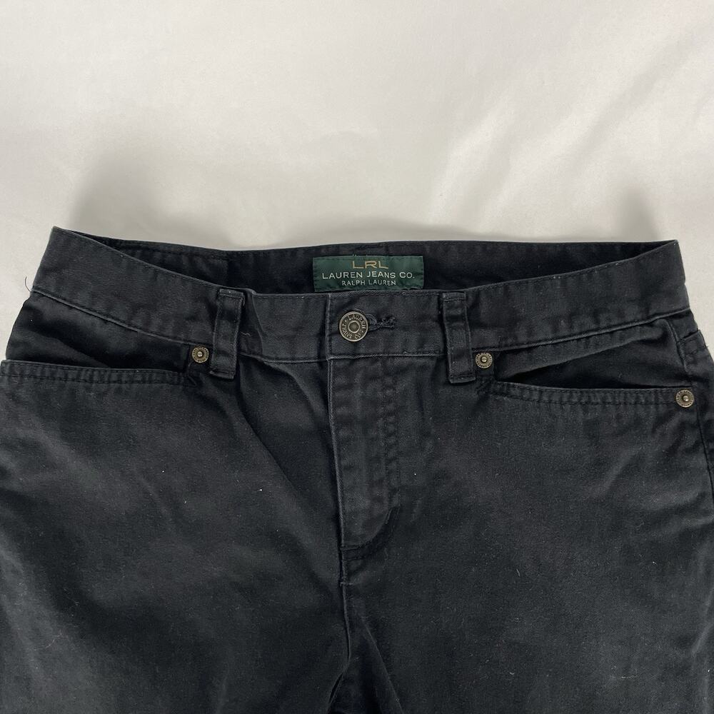 Lauren Ralph Lauren Jeans Co Crop Classic Midcalf Black Jeans Pants Women's Sz 4 - Picture 6 of 11